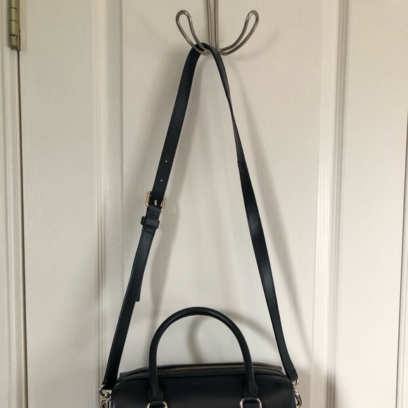 Kate Spade Black Leather with Bow Crossbody Purse - Picture 5 of 14